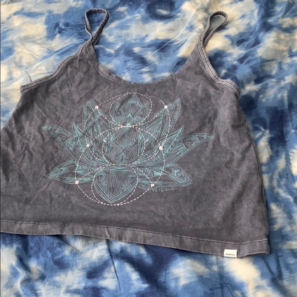 jean blue tank top